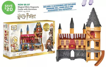 Toys R us Wizarding World Harry Potter, Magical Minis Hogwarts Castle with Exclusive Hermione Doll offer