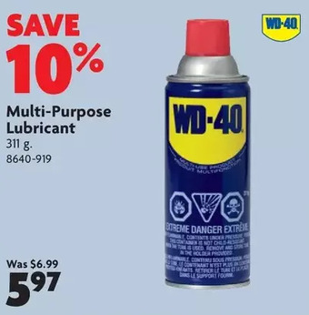Home Hardware Multi-Purpose Lubricant offer