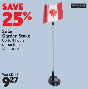 Home Hardware Solar Garden Stake offer