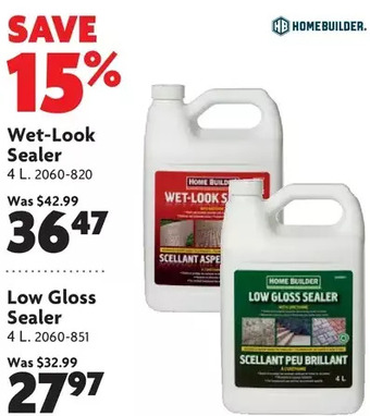 Home Hardware Wet-Look Sealer | Low Gloss Sealer offer