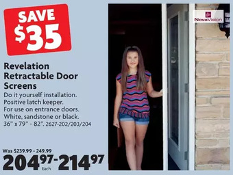 Home Hardware Revelation Retractable Door Screens offer