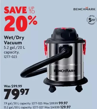 Home Hardware Wet/Dry Vacuum: 5.2 gal. | 7.9 gal. | 13.2 gal. offer