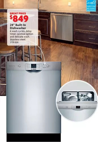 Home Hardware 24" Built-in Dishwasher offer