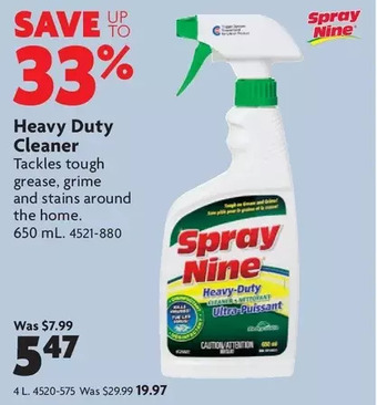 Home Hardware Heavy Duty Cleaner: 650 mL | 4 L offer