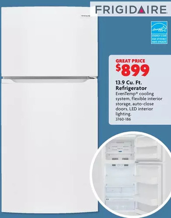 Home Hardware 13.9 Cu. Ft. Refrigerator offer