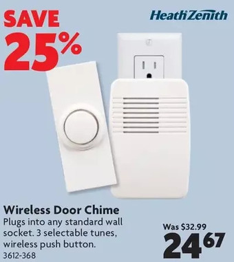 Home Hardware Wireless Door Chime offer