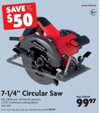 Home Hardware 7-1/4" Circular Saw | 6-1/2" Track Saw offer