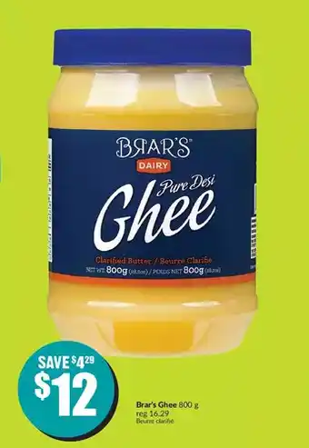 FreshCo Brar's Ghee offer
