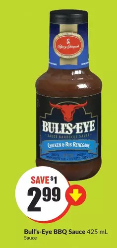 FreshCo Bull's-Eye BBQ Sauce offer