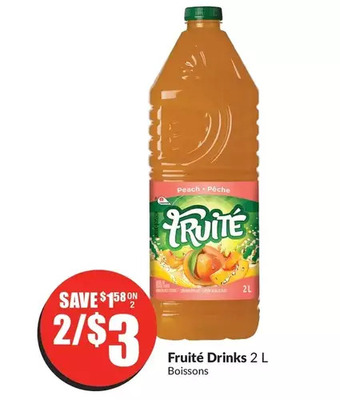 FreshCo Fruité Drinks offer