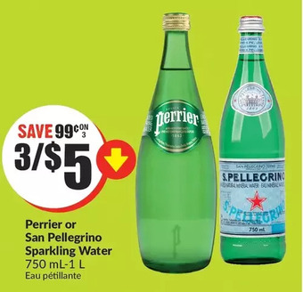FreshCo Perrier or San Pellegrino Sparkling Water offer