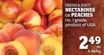 Farm Boy Fresh & Juicy Nectarines or Peaches offer