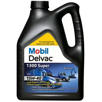 Canadian Tire Mobil Delvac 15W40 Diesel Oil, 3.78L Jug offer
