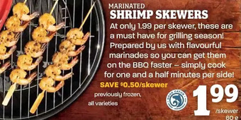 Farm Boy Marinated Shrimp Skewers offer