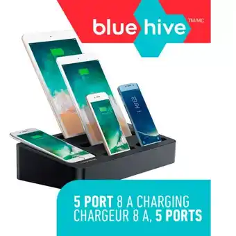 Canadian Tire Bluehive 5-Port Charging Station | Charging Pads offer