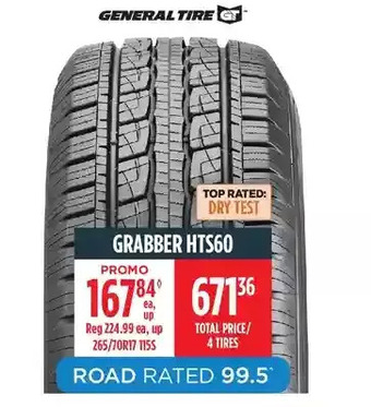 Canadian Tire General Tire Grabber Hts60 offer