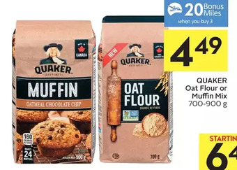 Foodland Quaker Oat Flour or Muffin Mix offer