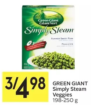 Foodland Green Giant Simply Steam Veggies offer