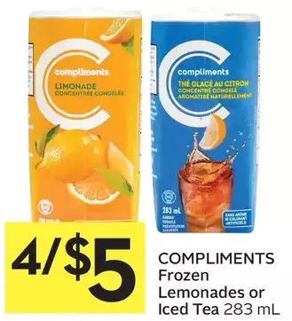 Foodland Compliments Frozen Lemonades or Iced Tea offer