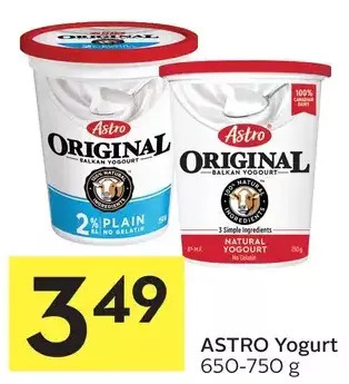 Foodland Astro Yogurt offer