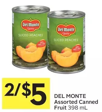 Foodland Del Monte Canned Fruit offer