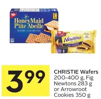 Foodland Christie Wafers, Fig Newtons or Arrowroot Cookies offer