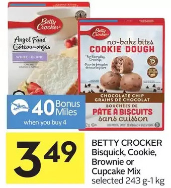 Foodland Betty Crocker Bisquick, Cookie, Brownie or Cupcake Mix offer