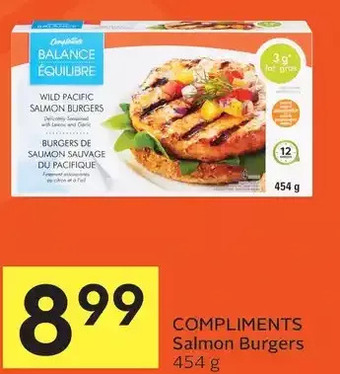 Foodland Compliments Salmon Burgers offer