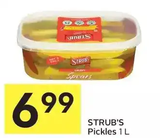 Foodland Strub's Pickles offer