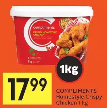 Foodland Compliments Homestyle Crispy Chicken offer