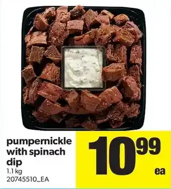 Real Canadian Superstore Pumpernickle with Spinach Dip offer
