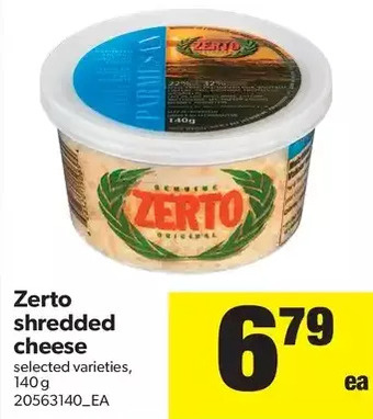 Real Canadian Superstore Zerto Shredded Cheese offer