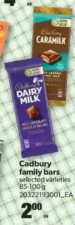 Real Canadian Superstore Cadbury Family Bars offer