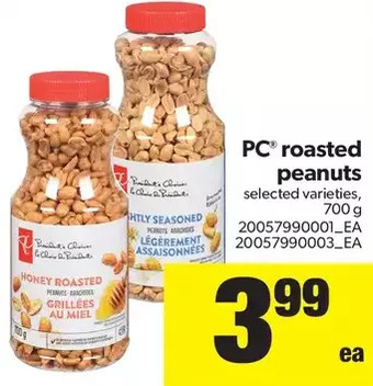 Real Canadian Superstore PC Roasted Peanuts offer