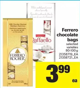 Real Canadian Superstore Ferrero Chocolate Bags offer