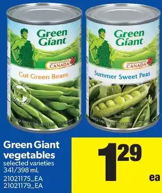 Real Canadian Superstore Green Giant Vegetables offer