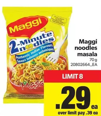 Real Canadian Superstore Maggi Noodles Masala offer
