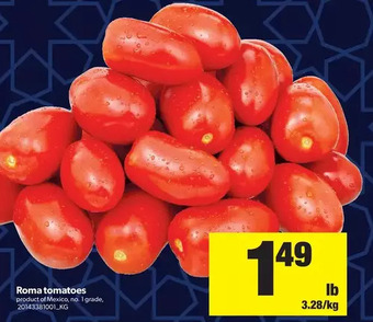 Real Canadian Superstore Roma Tomatoes offer
