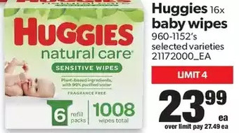 Real Canadian Superstore Huggies Baby Wipes offer