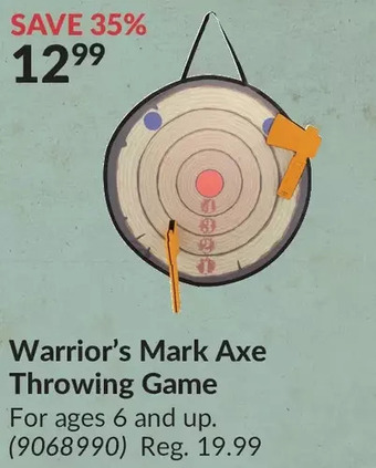 Princess Auto Warrior's Mark Axe Throwing Game offer