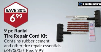 Princess Auto Industro 9 pc Radial Tire Repair Cord Kit offer