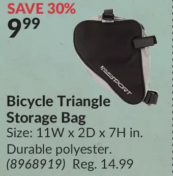 Princess Auto Bicycle Triangle Storage Bag offer