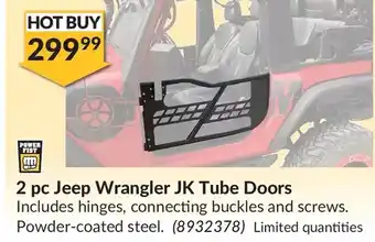 Princess Auto Power Fist 2 pc Jeep Wrangler JK Tube Doors offer