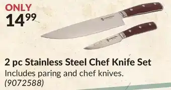 Princess Auto 2 pc Stainless Steel Chef Knife Set offer