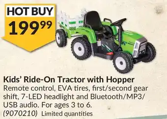 Princess Auto Kids' Ride-On Tractor with Hopper offer