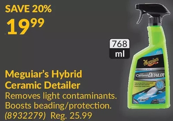 Princess Auto Meguiar's Hybrid Ceramic Detailer offer