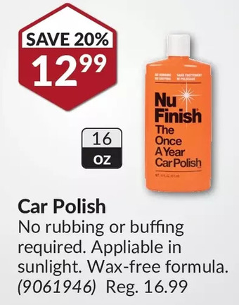 Princess Auto Car Polish offer
