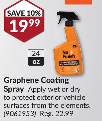 Princess Auto Graphene Coating Spray offer