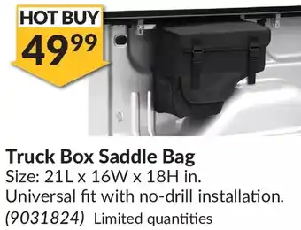 Princess Auto Truck Box Saddle Bag offer