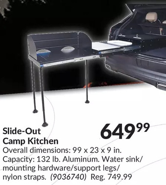 Princess Auto Slide-Out Camp Kitchen offer
